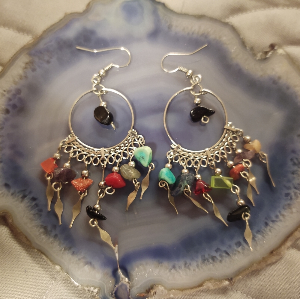 Dangly Stone Earrings